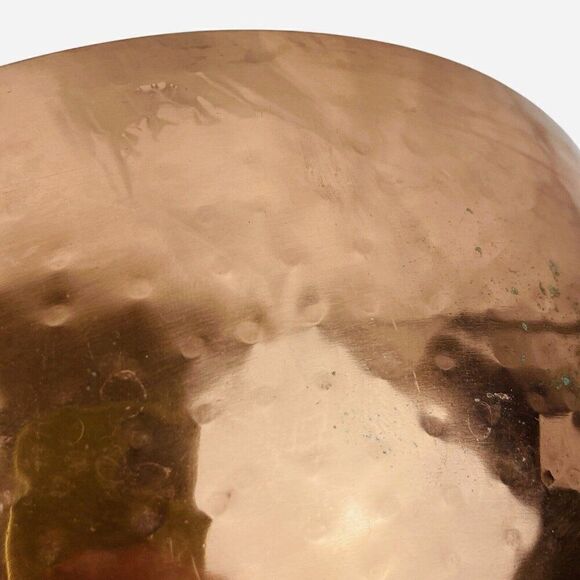 RARE Pier 1 Imports India Hammered Copper Nesting Bowl Set of 4 Stainless Steel - Picture 7 of 16